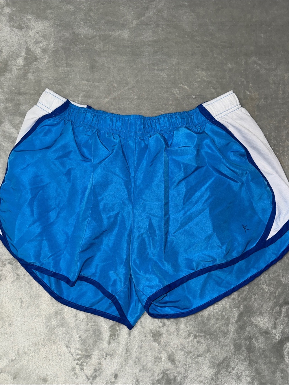 Danskin Blue Athletic Shorts with White Side Panels